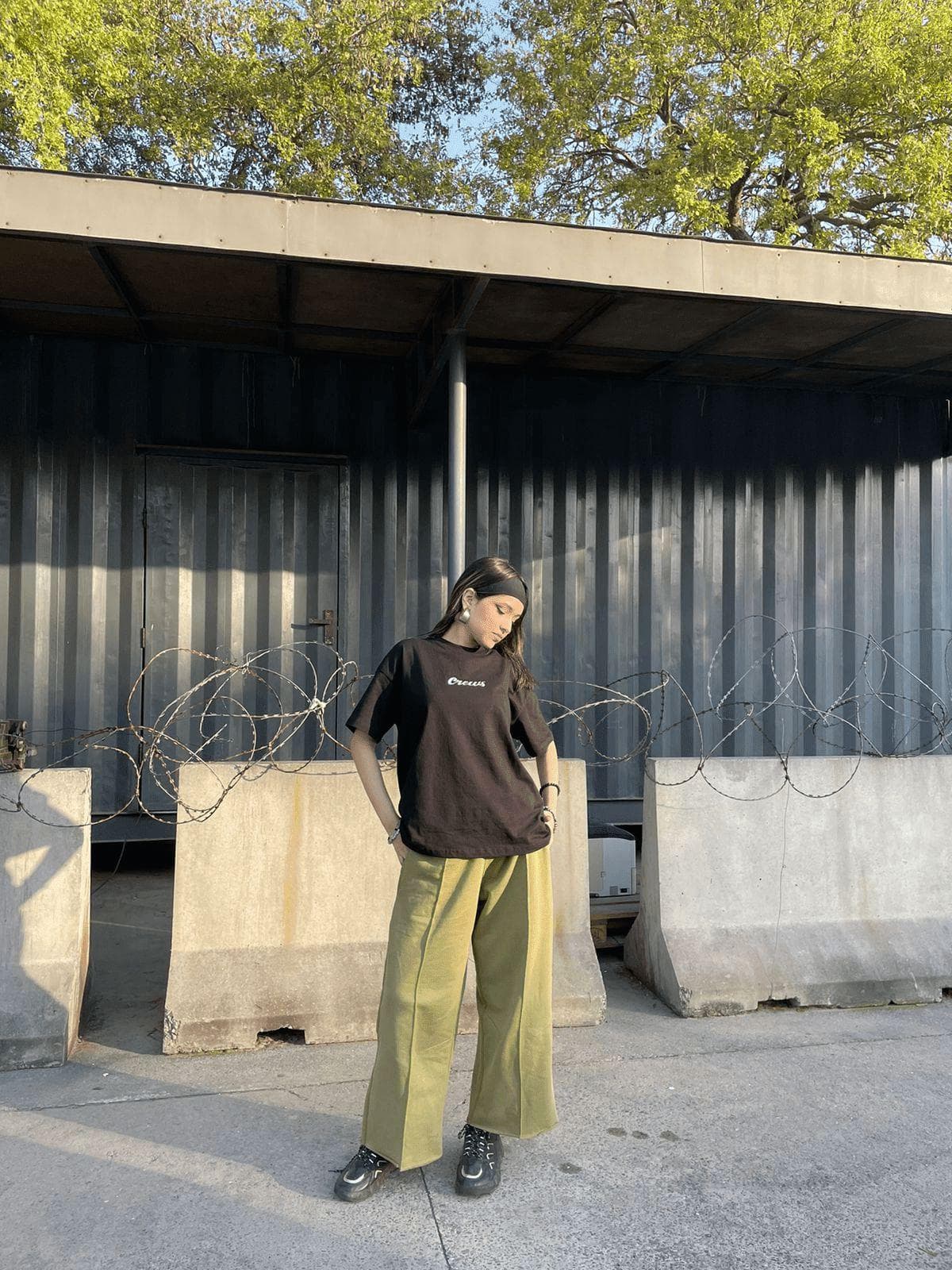 Baggy Pleated Trousers