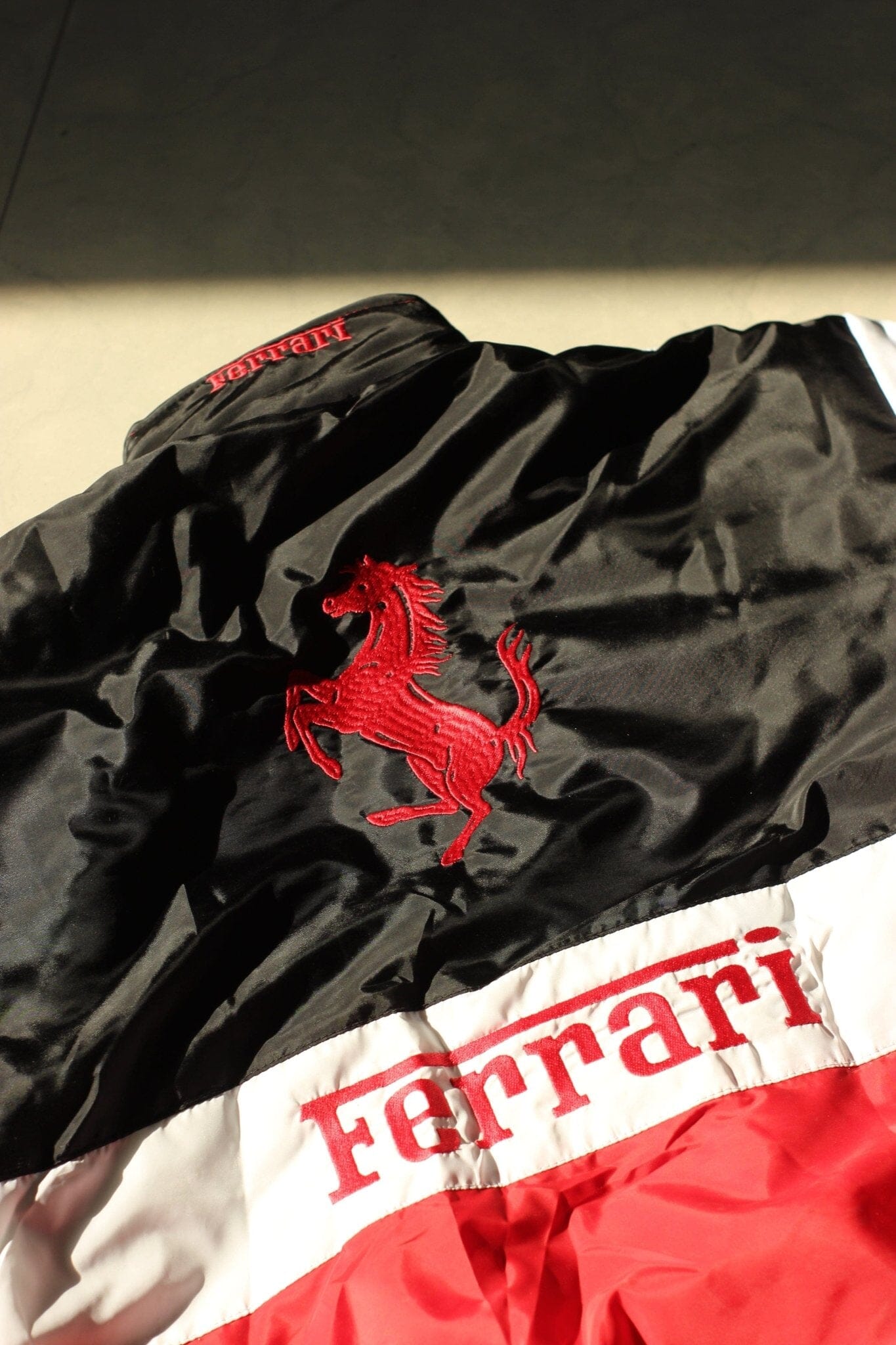 White Panel Ferrari Jacket - 2000Crew