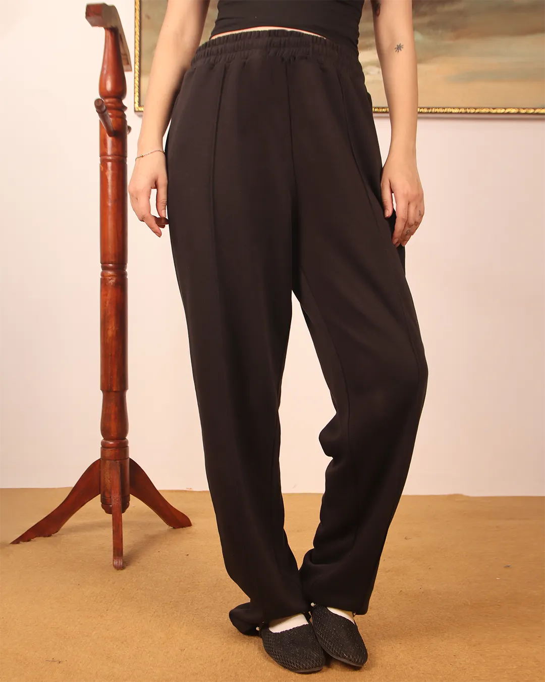 Relaxed Pin-Tuck Pant
