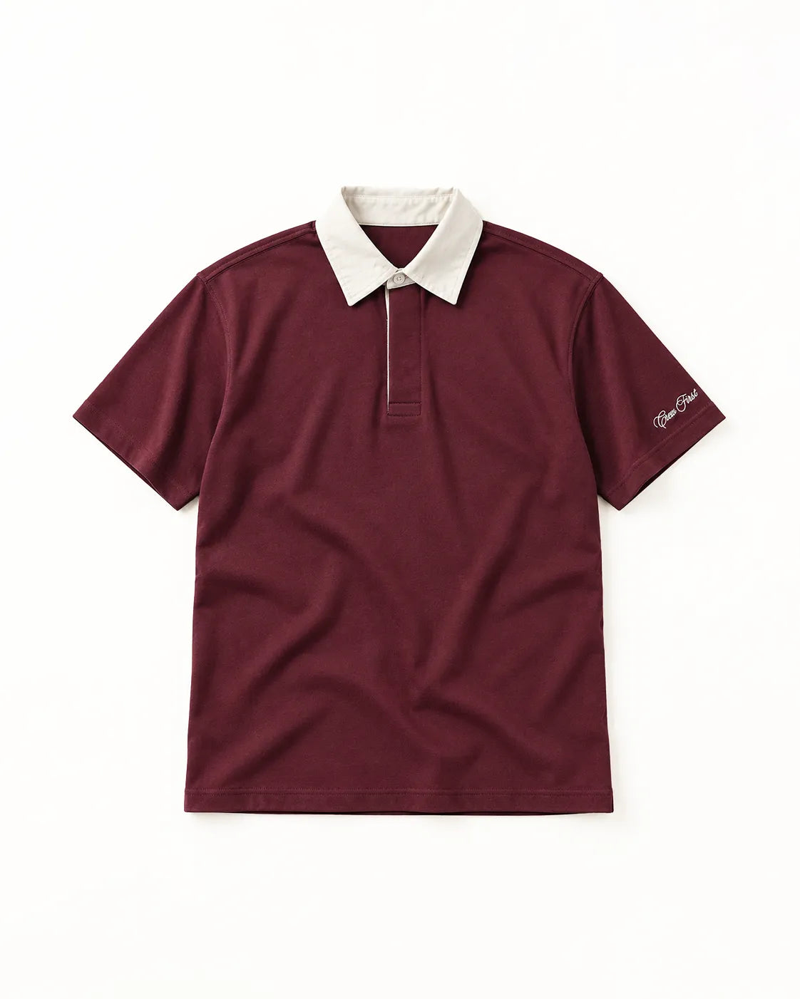 Nocturne burgundy rugby top by 2000CREWS