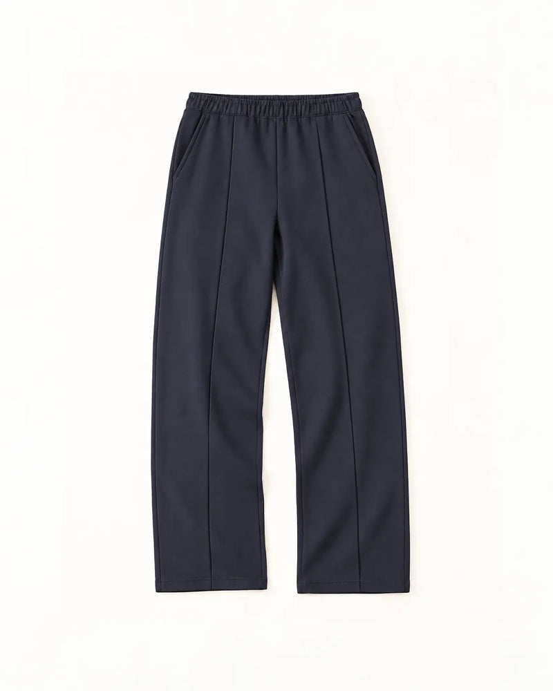Relaxed Pin Tuck Pant Navy (Unisex)