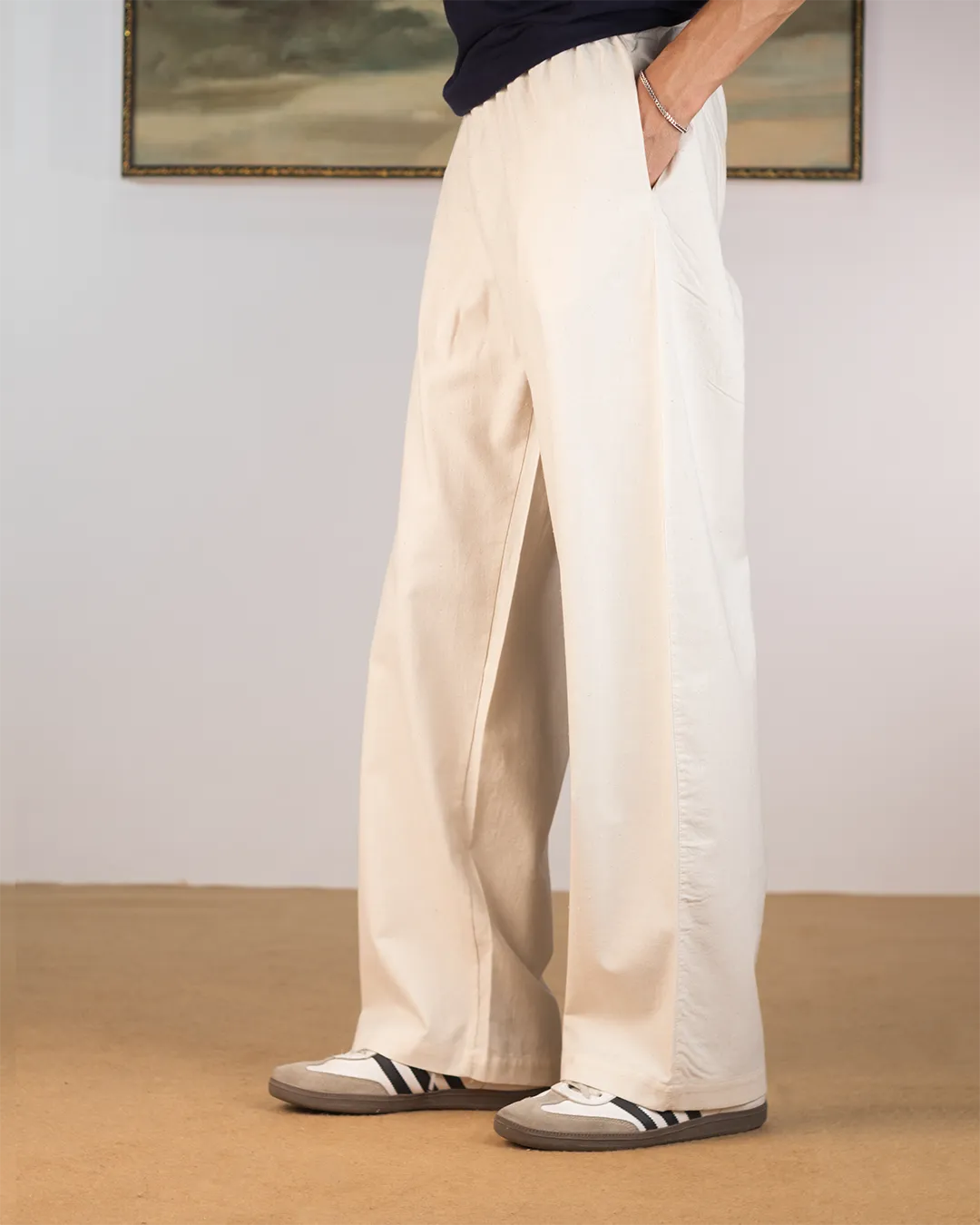 Textured Linen Pants