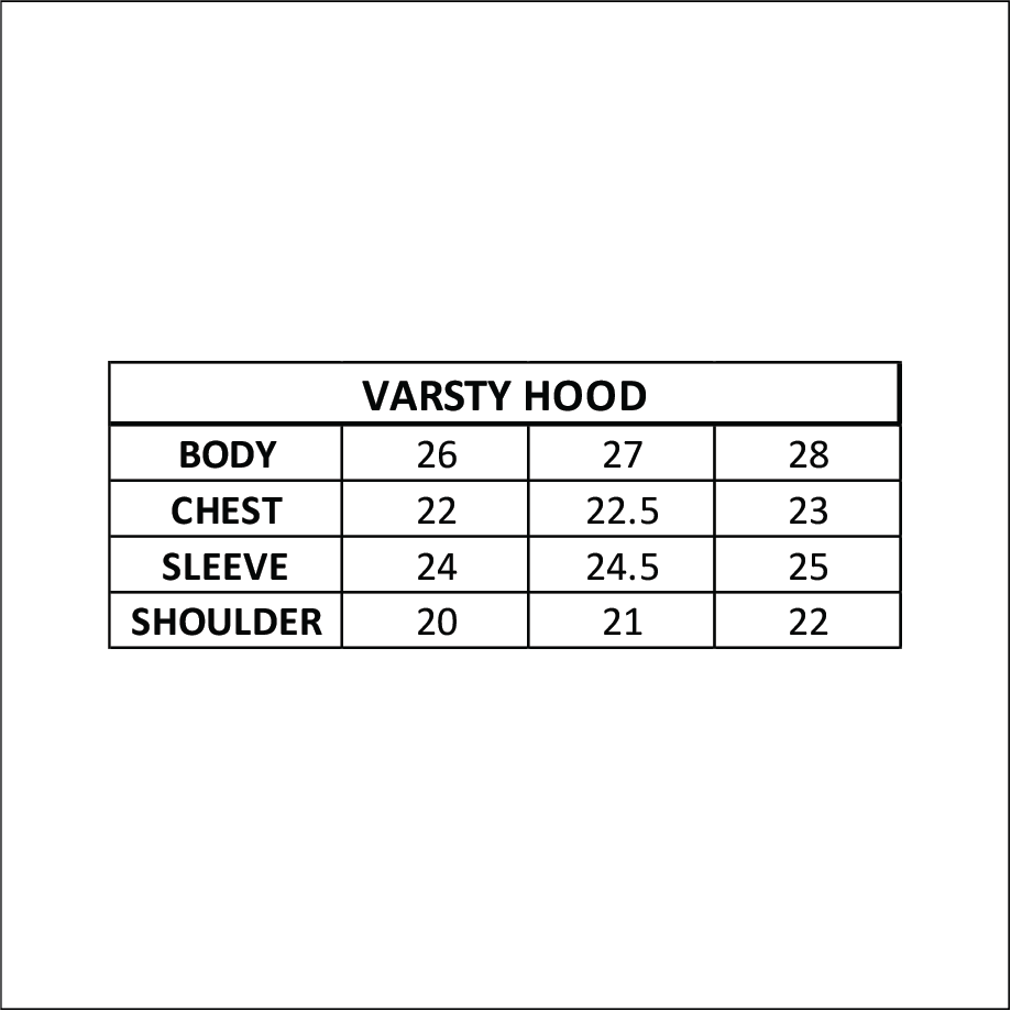 VARSITY HOOD (unisex)