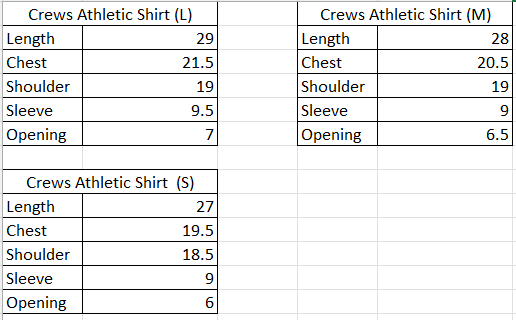 Crews Athletica Shirt